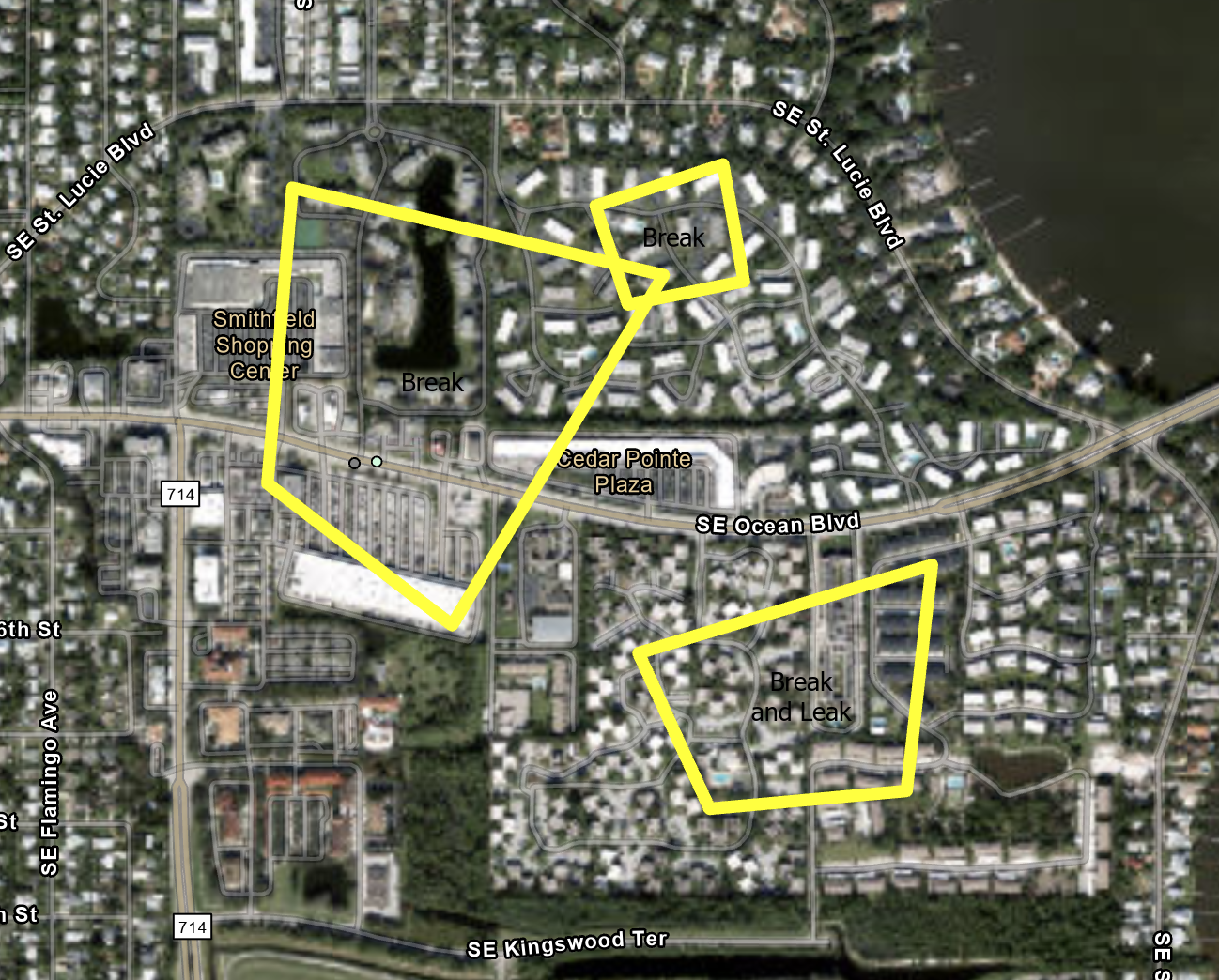 Network traces on satellite view